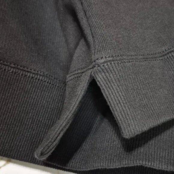 Free People Movement Sweatshirt Tank Pockets Oversized Small Black Logo NEW - Picture 5 of 13